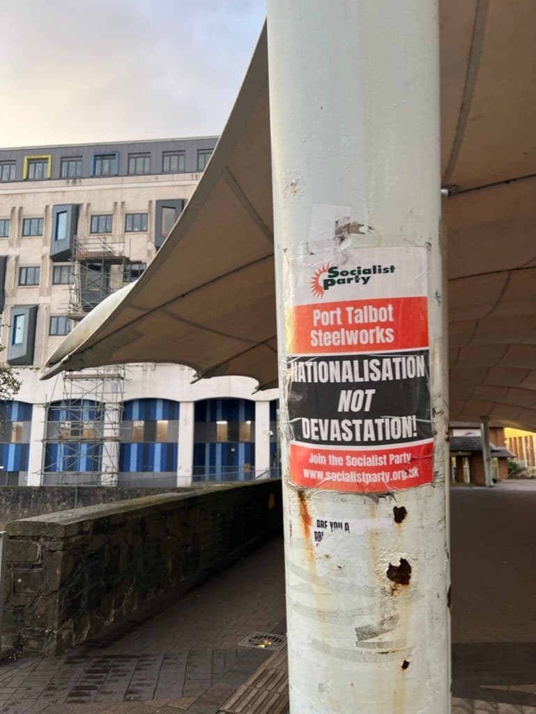 Call for the nationalisation of the steel industry in the hope of saving it. (Photo: Olivia Frigo-Charles)