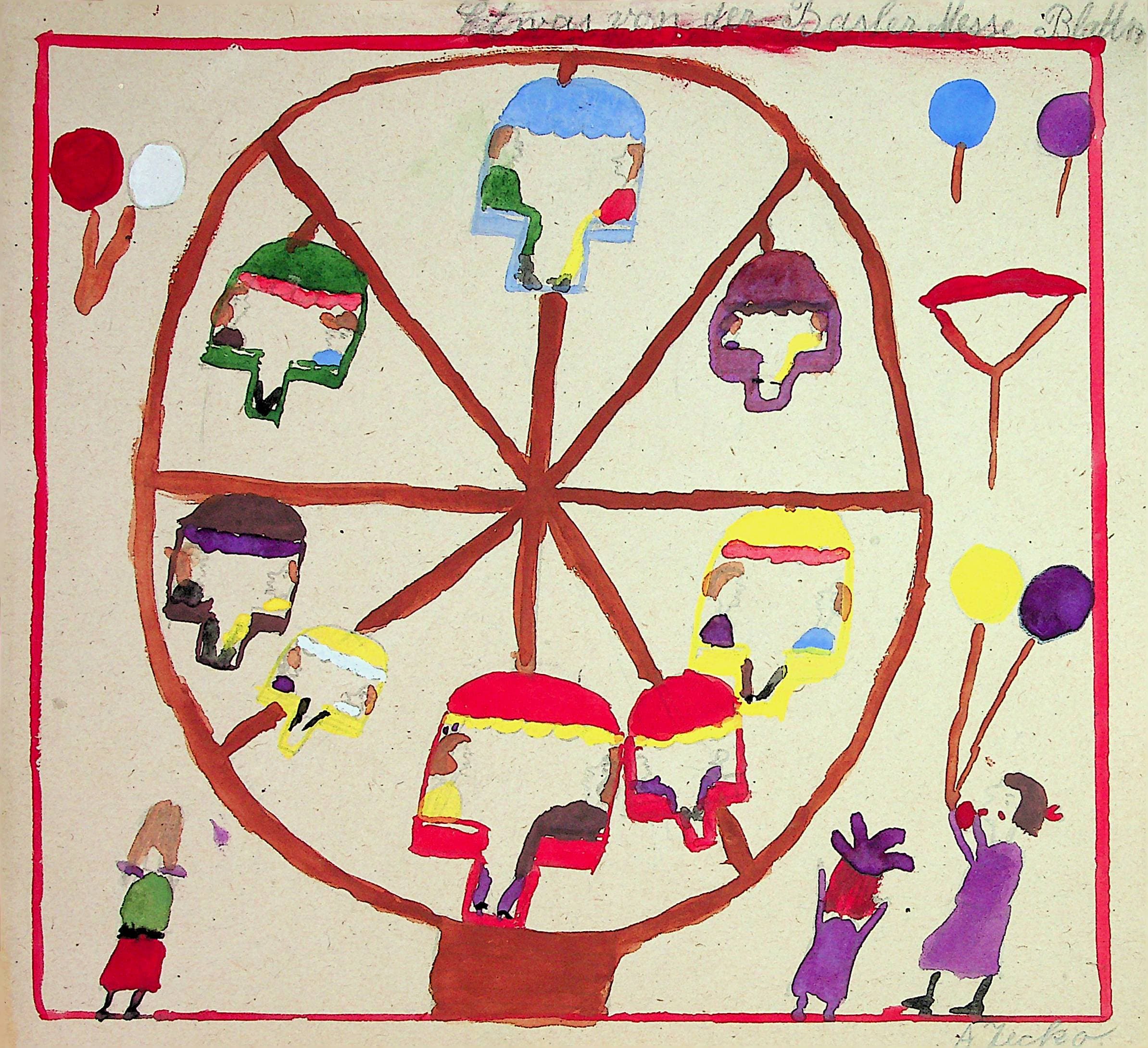 «Etwas von der Basler Messe»; Mädchen, ca. 11; 1924/25; © Museum der Kulturen Basel, VI 15186.02, Bild 56