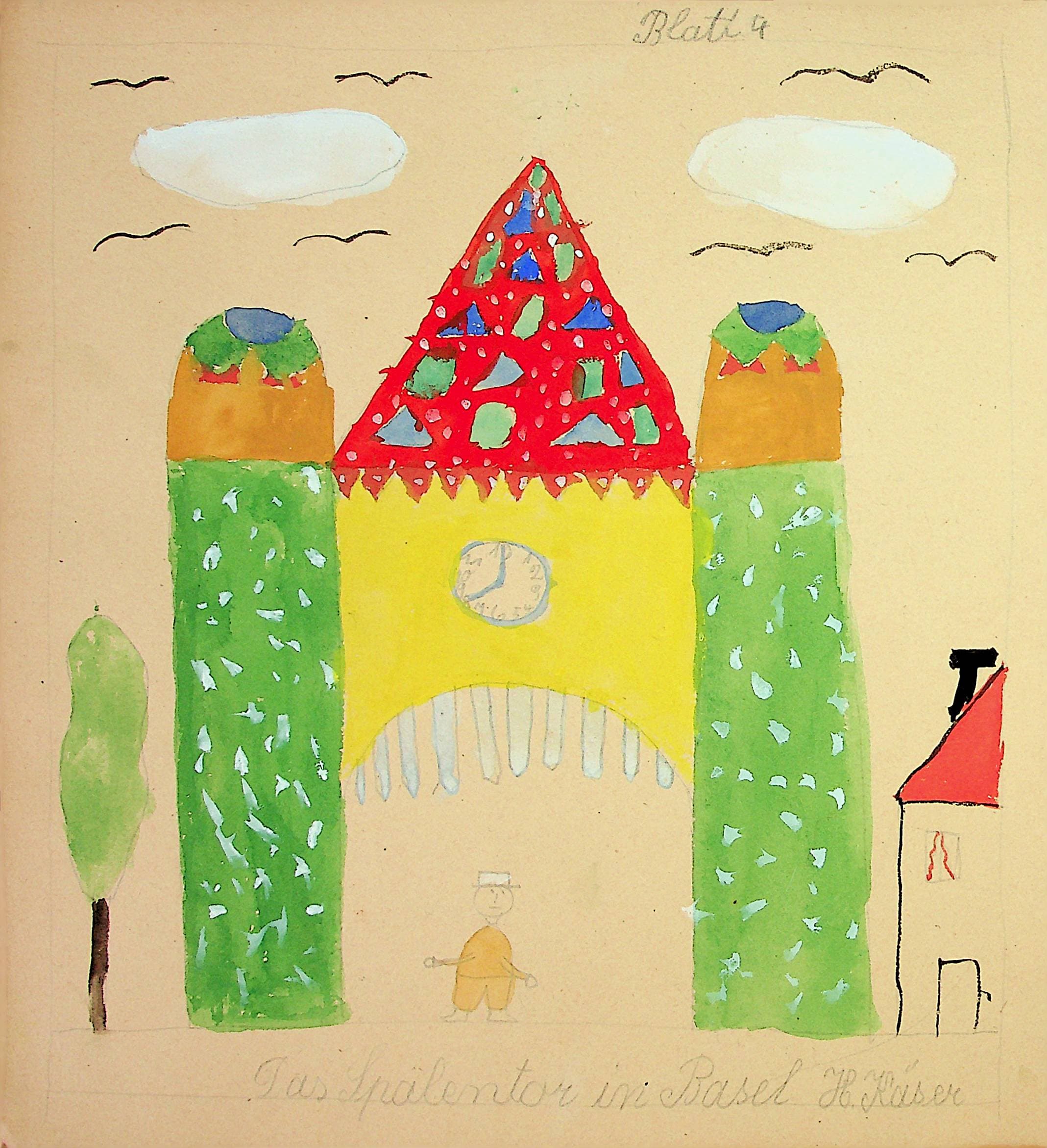 «Das Spalentor in Basel»; Mädchen, ca. 11; 1924/25; © Museum der Kulturen Basel, VI 15186.02, Bild 146